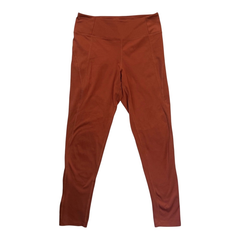 Girlfriend Collective High Rise Compressive Leggings Rust/Terracotta Small - Picture 3 of 5
